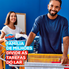 Hoje passamos aqui para elogiar as famílias que dividem as tarefas de casa: as famílias...